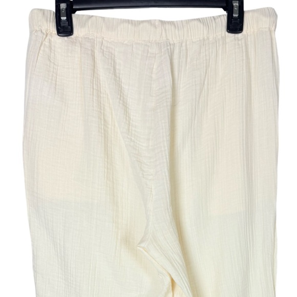 Quince Cotton Gauze Straight Leg Pants In Vintage Cream Size M Women’s - Picture 7 of 11
